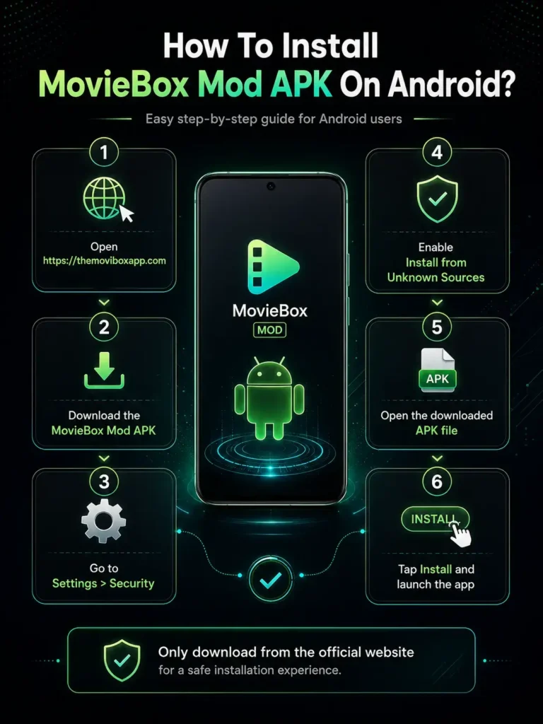 Moviebox Mod APK 8 How to install MovieBox mod Apk on Android with a seven-step APK installation guide